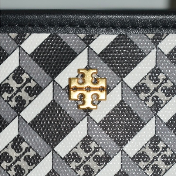 TORY BURCH Crossbody/ Tote Bag Geo Logo Zip Closure - Picture 9 of 14